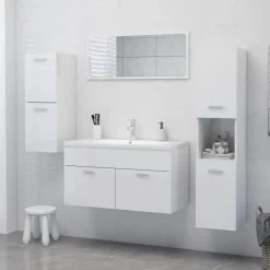 Armario de baño Barbate 2 puertas 80x30x30 cm