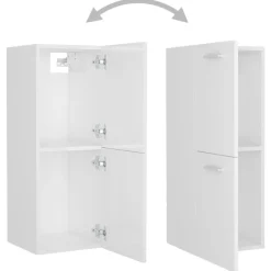 Armario de baño Barbate 2 puertas 80x30x30 cm