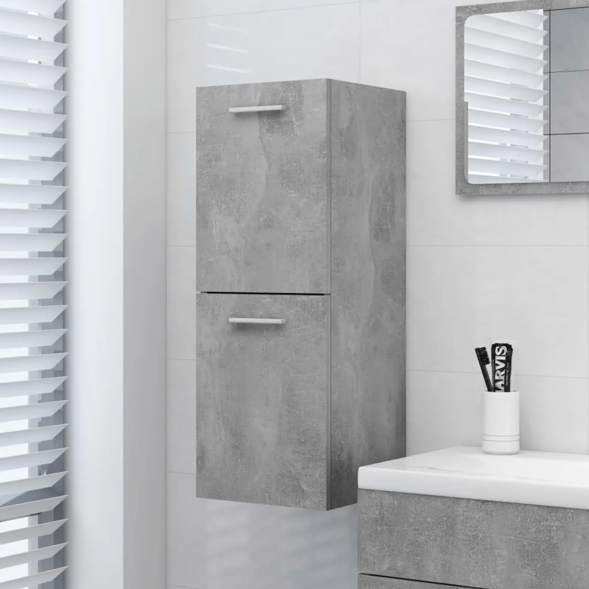 Armario de baño Barbate 2 puertas 80x30x30 cm
