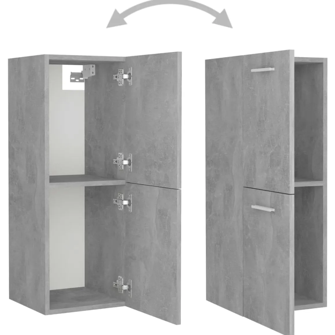 Armario de baño Barbate 2 puertas 80x30x30 cm