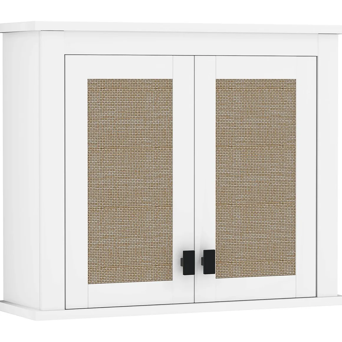Armario de baño Brisa Homcom 2 puertas blanco/natural 49,4x60x19,5 cm