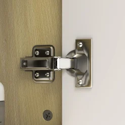 Armario de baño Celeste Homcom 1 puerta espejo 6 estantes abiertos natural 59x20x80 cm