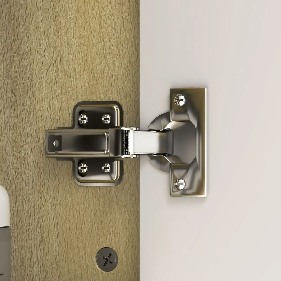 Armario de baño Celeste Homcom 1 puerta espejo 6 estantes abiertos natural 59x20x80 cm