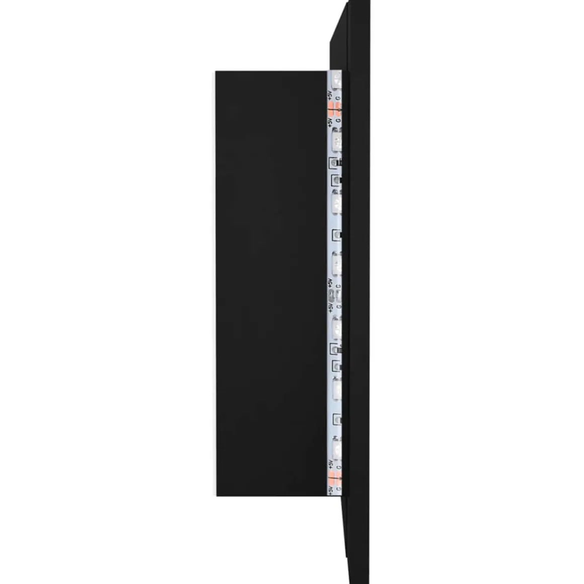 Armario de baño con espejo Rieti con luz LED 45x100x12 cm