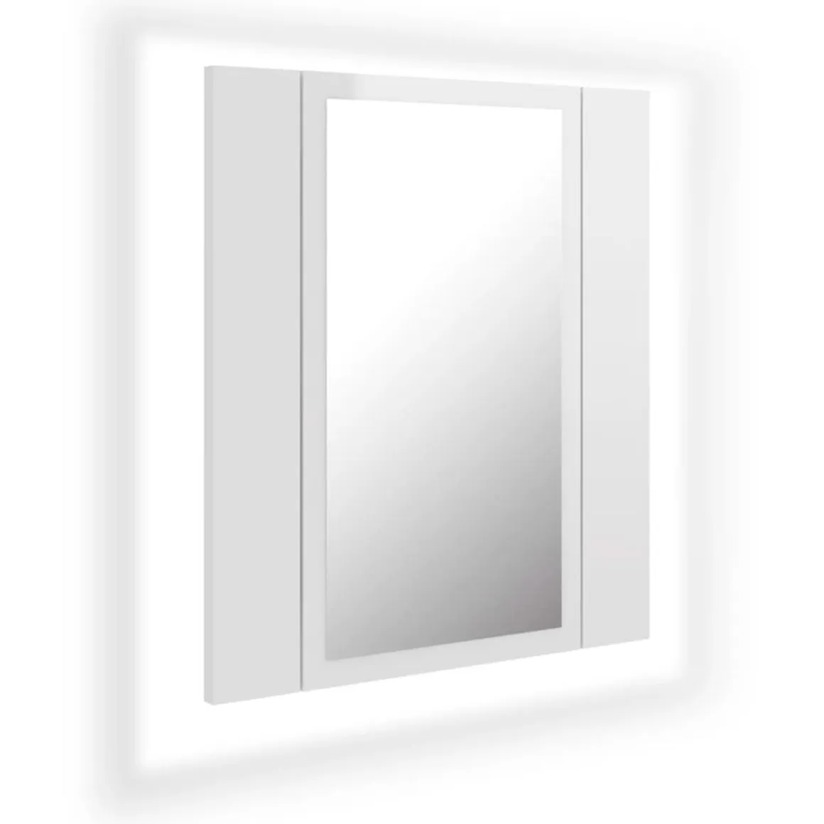 Armario de baño con espejo Rimini con luz LED 45x40x12 cm
