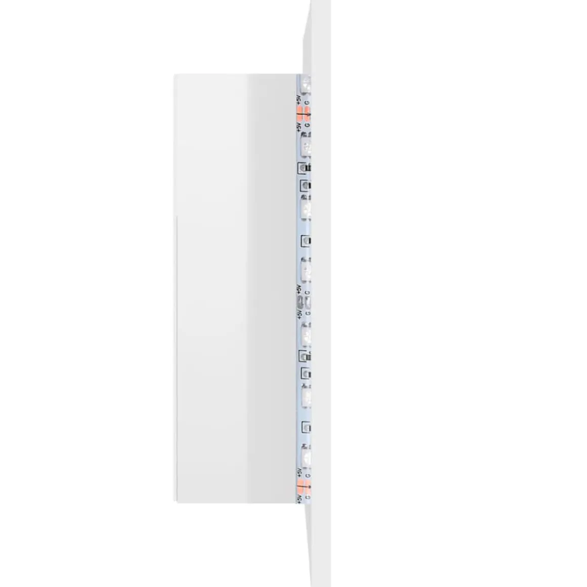 Armario de baño con espejo Rimini con luz LED 45x40x12 cm