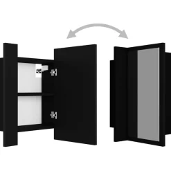 Armario de baño con espejo Rimini con luz LED 45x40x12 cm