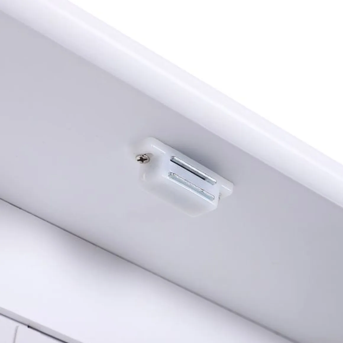 Armario de baño con espejo blanco 56x13x58 cm