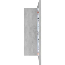 Armario de baño con espejo Rieti con luz LED 45x80x12 cm
