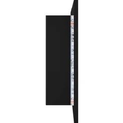 Armario de baño con espejo Rieti con luz LED 45x80x12 cm