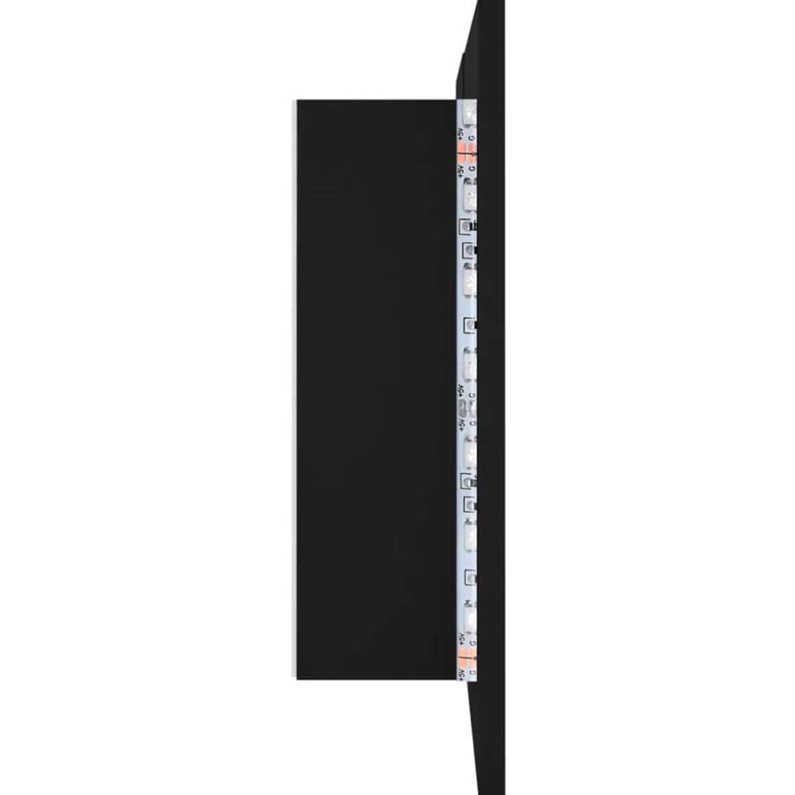 Armario de baño con espejo Rieti con luz LED 45x80x12 cm