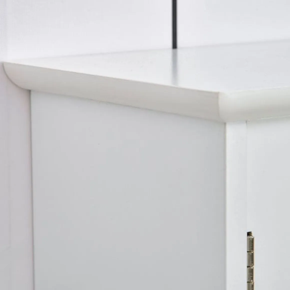 Armario de baño con espejo para pared blanco 63x60x18 cm