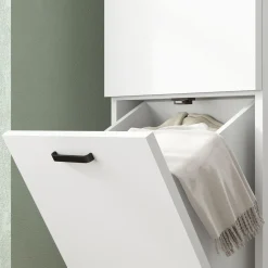 Armario de baño Elite Homcom 2 puertas blanco 144x35x31,5 cm