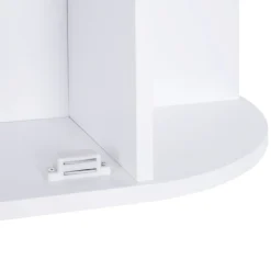 Armario de baño Kabun Homcom con espejo blanco 63x66x17 cm