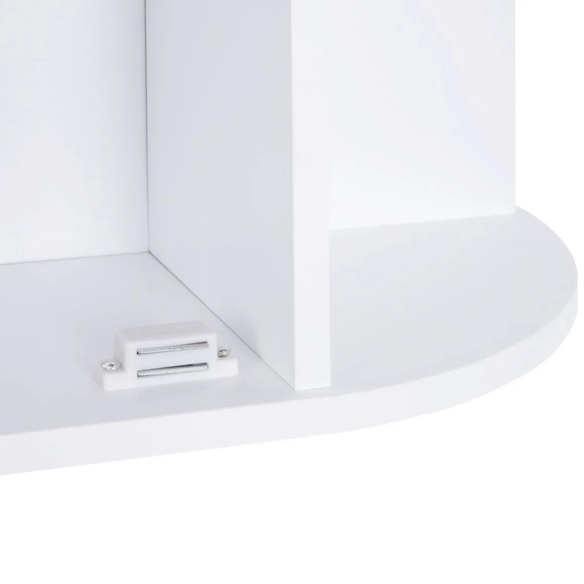 Armario de baño Kabun Homcom con espejo blanco 63x66x17 cm