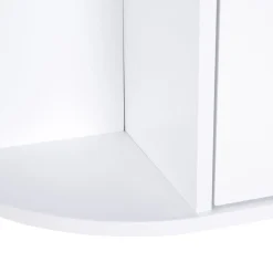Armario de baño Kabun Homcom con espejo blanco 63x66x17 cm