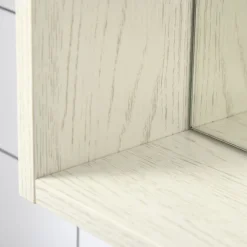 Armario de baño Orquídea Kleankin con espejo + 2 compartimentos blanco 65x63x15 cm