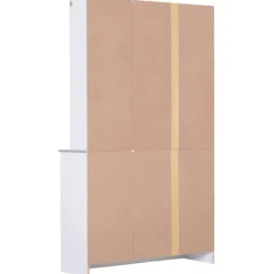 Armario de cocina Homcom 6 puertas+cajón blanco/gris 180x101x39 cm