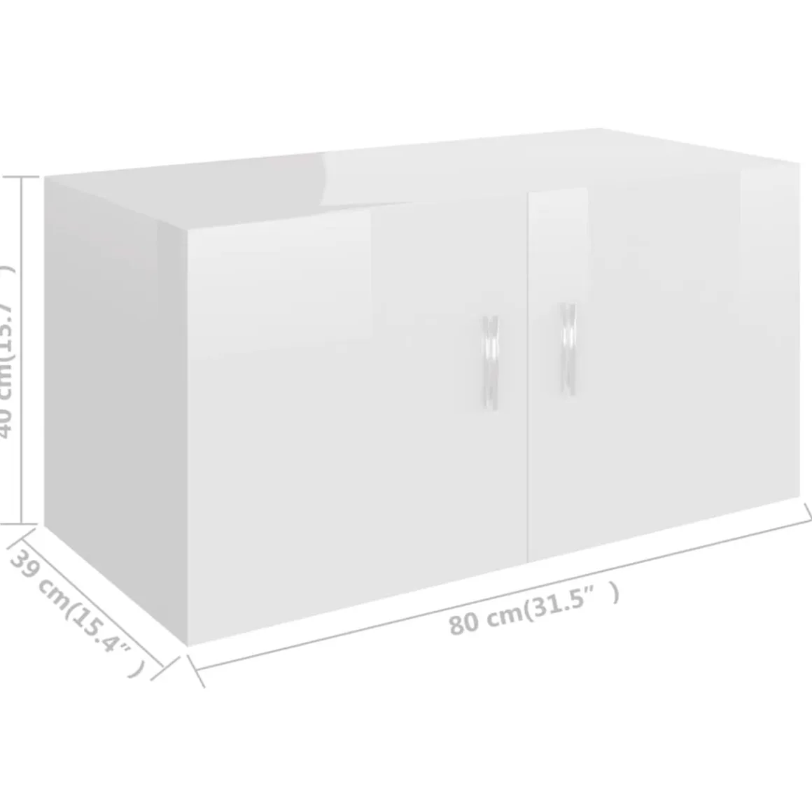 Armario de pared Bari 2 puertas 40x80x39 cm