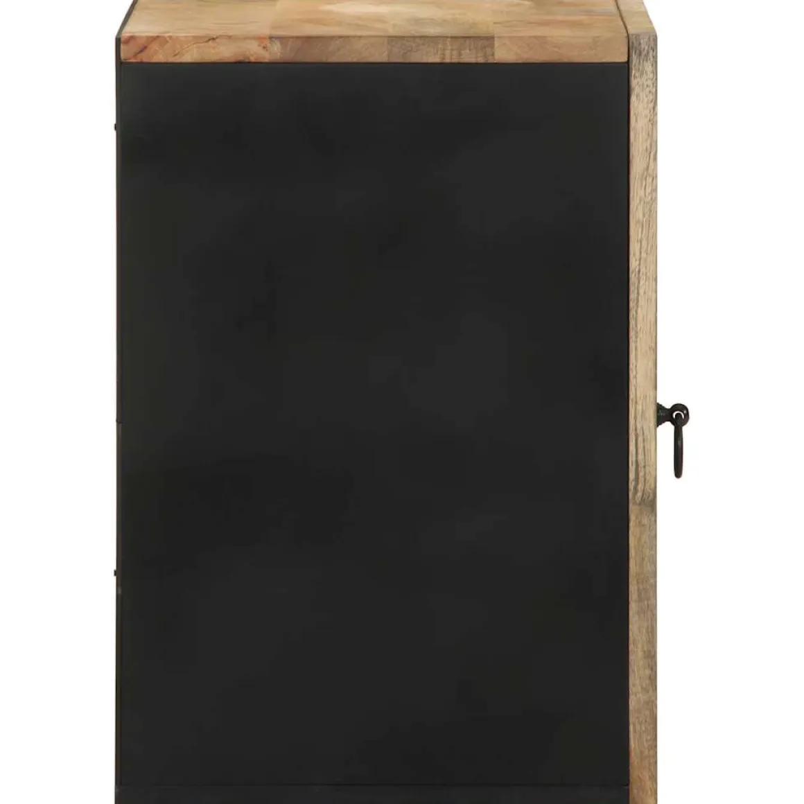 Armario de pared Delta con puerta negro/natural 48x38x33,5 cm