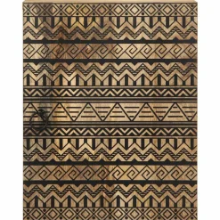 Armario de pared Delta con puerta negro/natural 48x38x33,5 cm