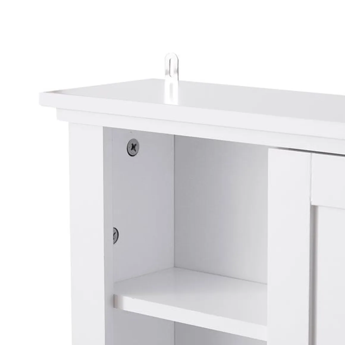 Armario de pared multifuncional blanco 50,5x14,5x53 cm