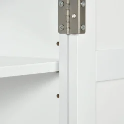 Armario de pared Trafalgar Kleankin 2 puertas + estantes ajustables blanco 60x58x24 cm