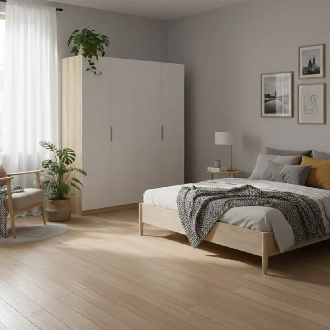 Armario Emax 4 puertas abatibles 203,5x182,1x51,4 cm