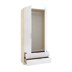 Armario Emax 2 puertas batientes y 2 cajones 203,5x91x51,4 cm