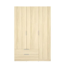 Armario Emax 3 puertas con 2 cajones 203,5x136,6x51,4 cm