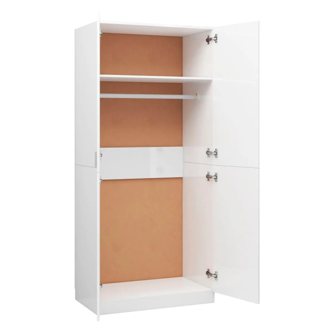 Armario Enara 2 puertas diseño minimalista 180x80x52 cm