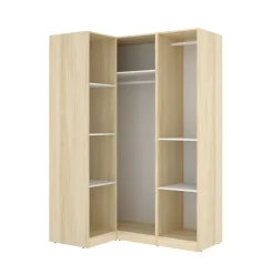 Armario esquinero Emax 3 puertas 203,5x142,4x95 cm