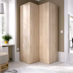 Armario esquinero Essen 2 puertas 184,2x92,5x90,5 cm