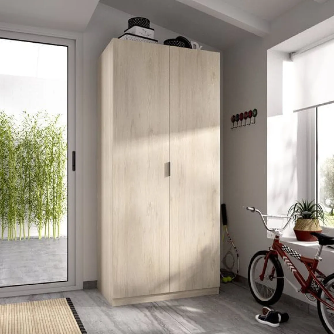 Armario Essen 2 puertas abatibles 184x81x52