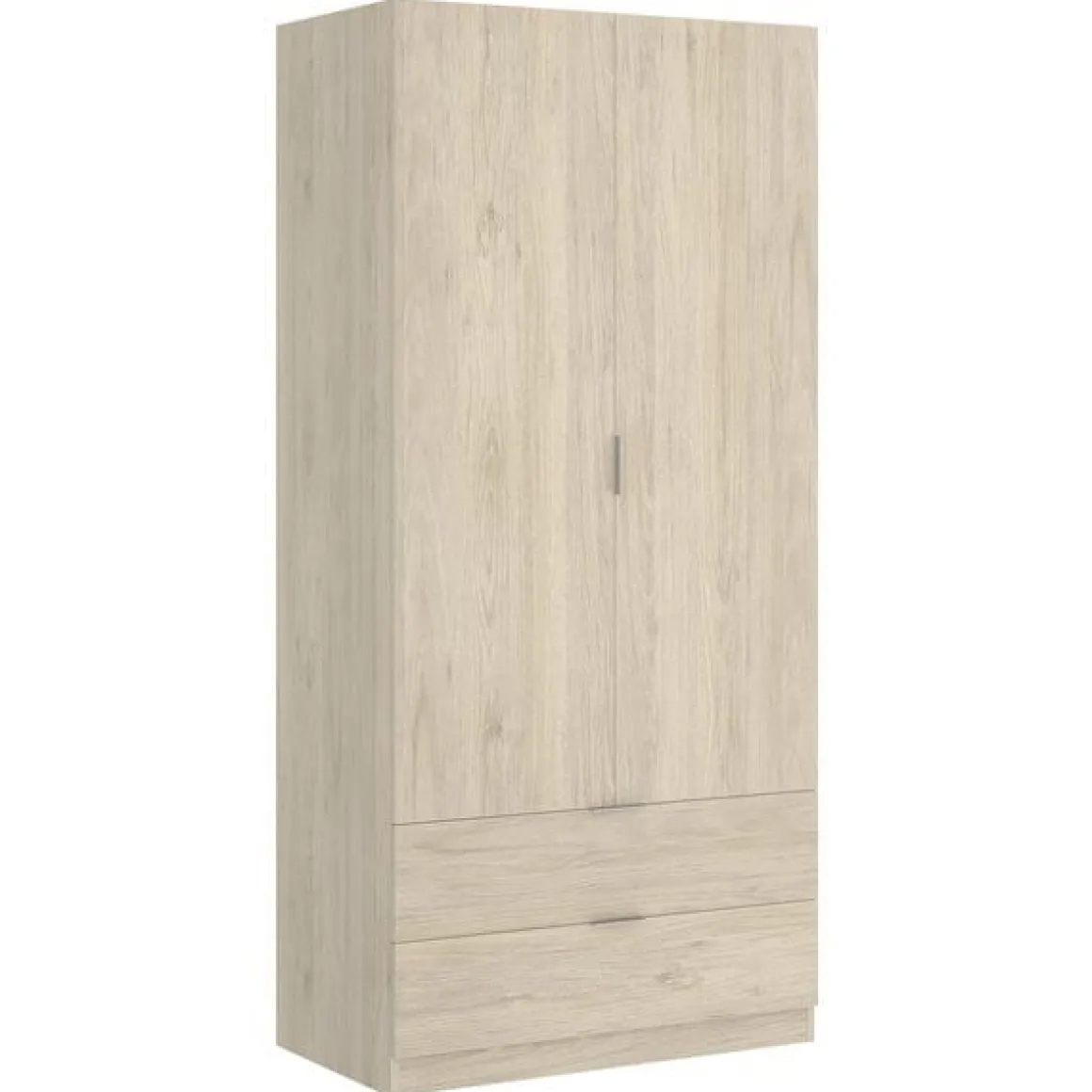 Armario Essen 2 puertas abatibles con 2 cajones 184x81x52 cm