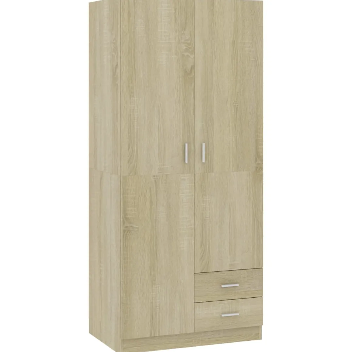 Armario Kei 2 puertas + 2 cajones 180x80x52 cm