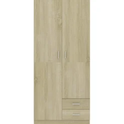 Armario Kei 2 puertas + 2 cajones 180x80x52 cm