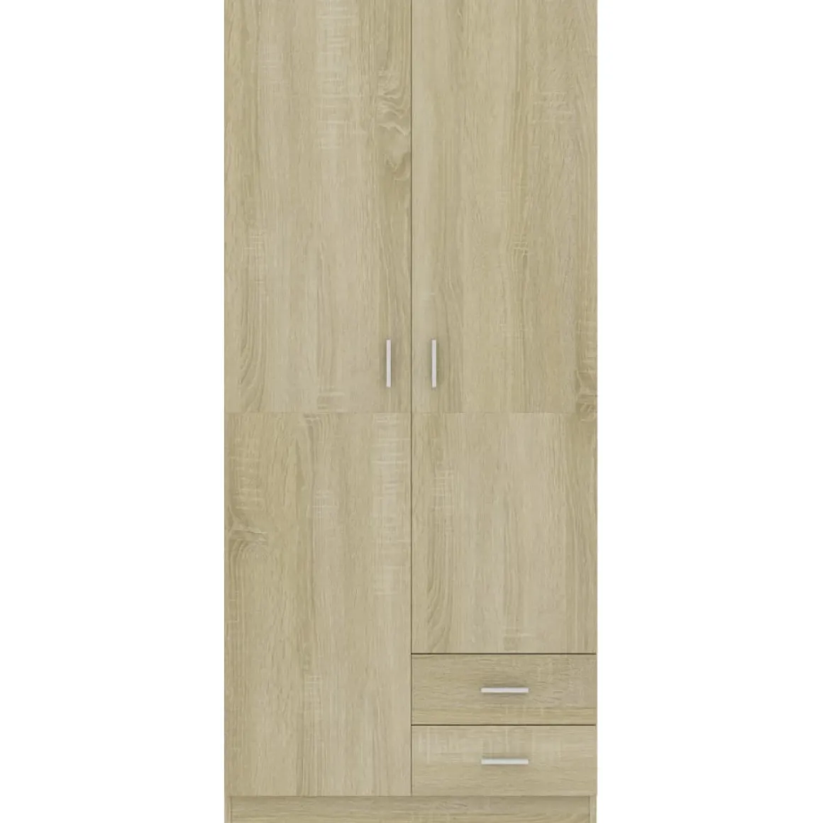 Armario Kei 2 puertas + 2 cajones 180x80x52 cm