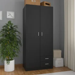 Armario Kei 2 puertas + 2 cajones 180x80x52 cm