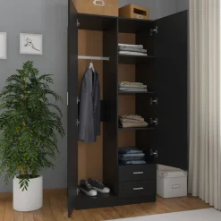 Armario Kei 2 puertas + 2 cajones 180x80x52 cm