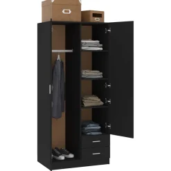 Armario Kei 2 puertas + 2 cajones 180x80x52 cm