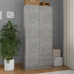 Armario Kei 2 puertas + 2 cajones 180x80x52 cm