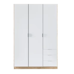 Armario LC 3 puertas + 3 cajones 180x121x52 cm