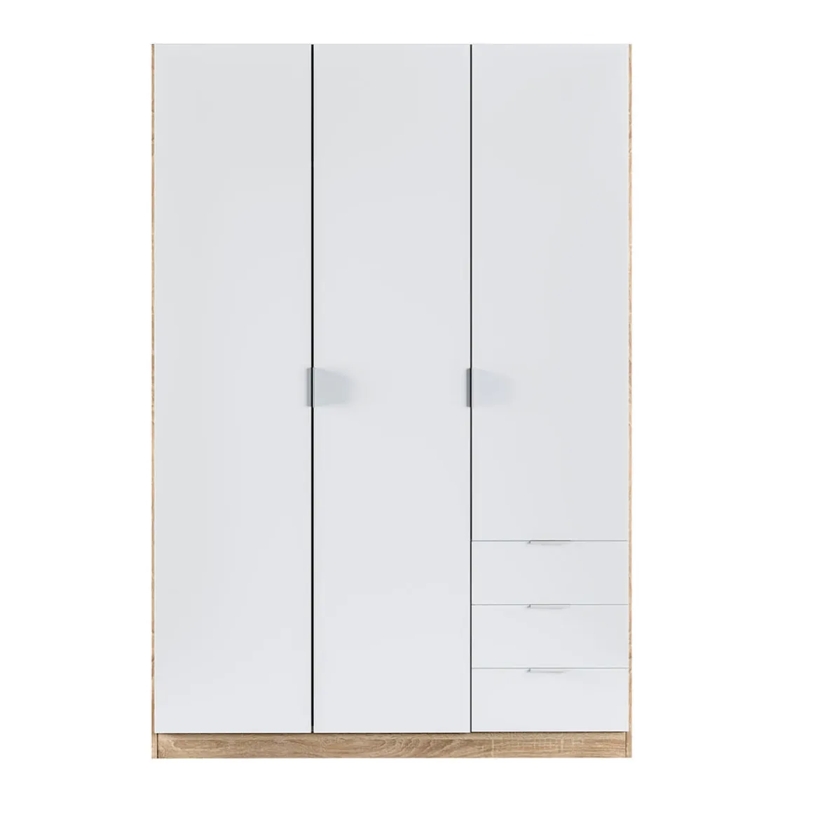 Armario LC 3 puertas + 3 cajones 180x121x52 cm
