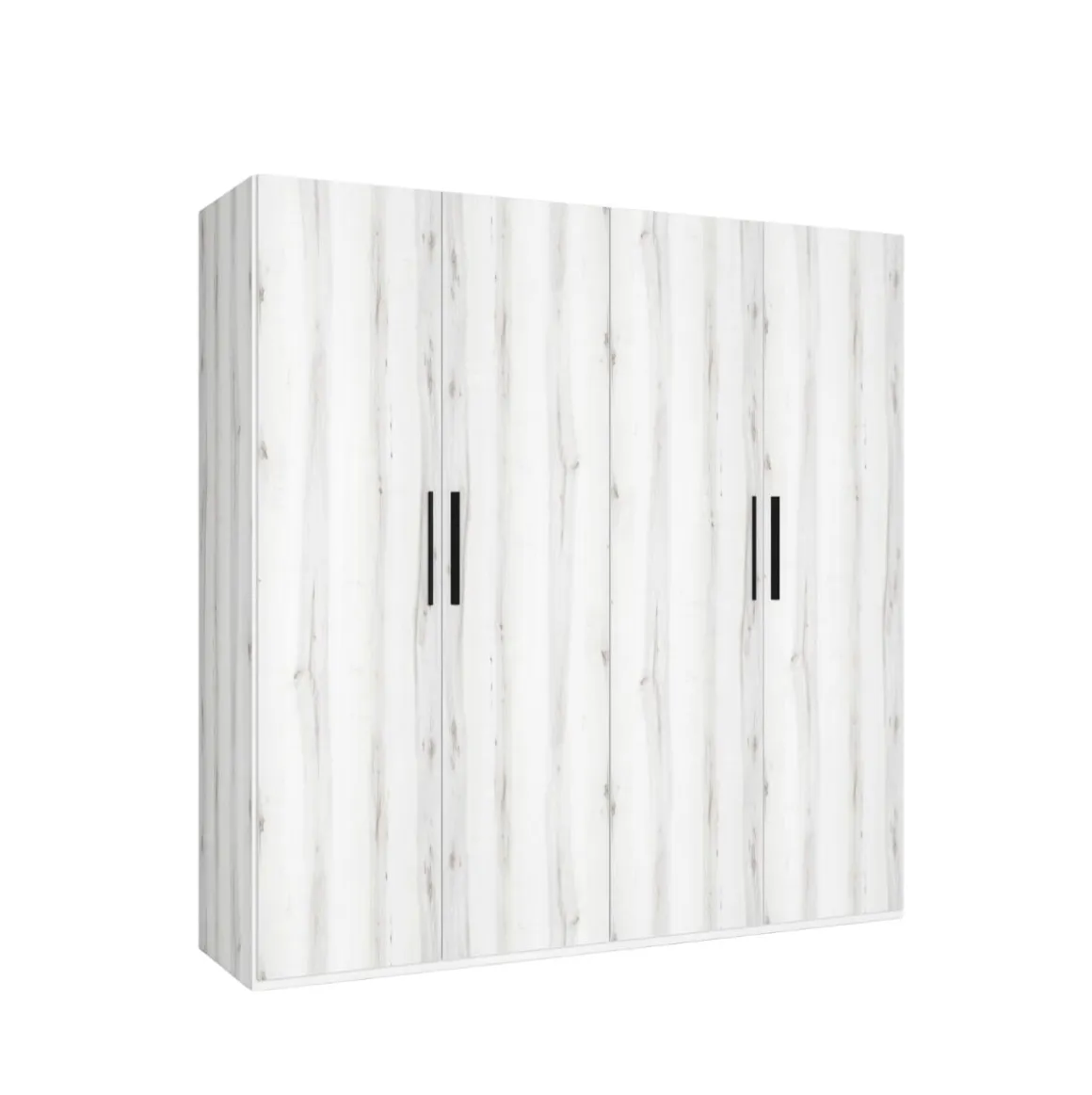Armario Lido 4 puertas abatibles blanco 197,5x181,4x52,6 cm