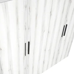 Armario Lido 4 puertas abatibles blanco 197,5x181,4x52,6 cm