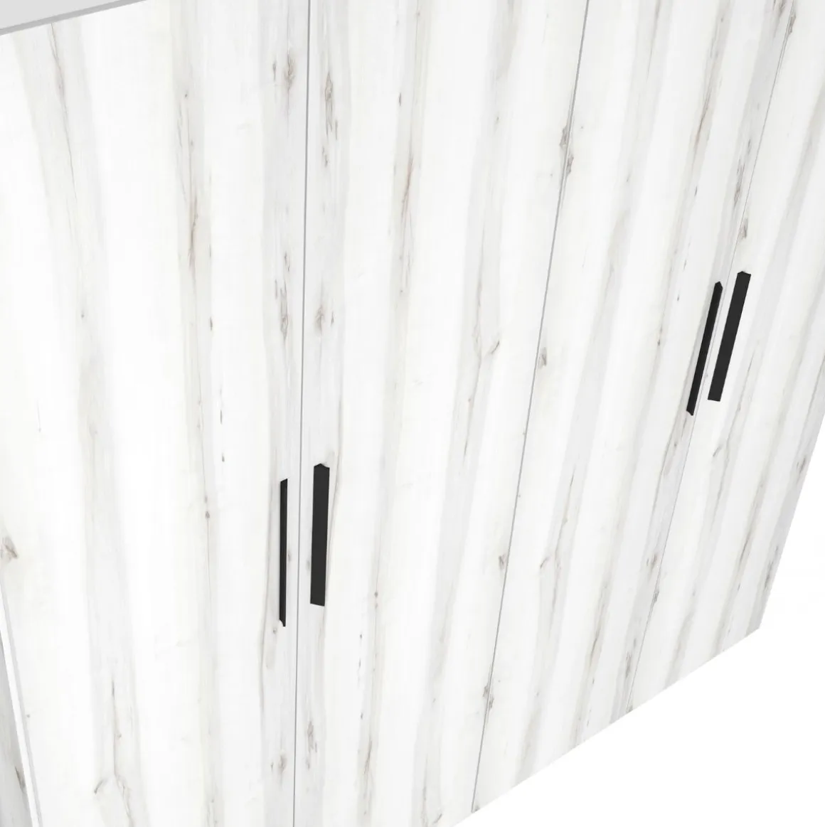 Armario Lido 4 puertas abatibles blanco 197,5x181,4x52,6 cm