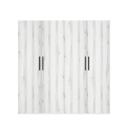 Armario Lido 4 puertas abatibles blanco 197,5x181,4x52,6 cm