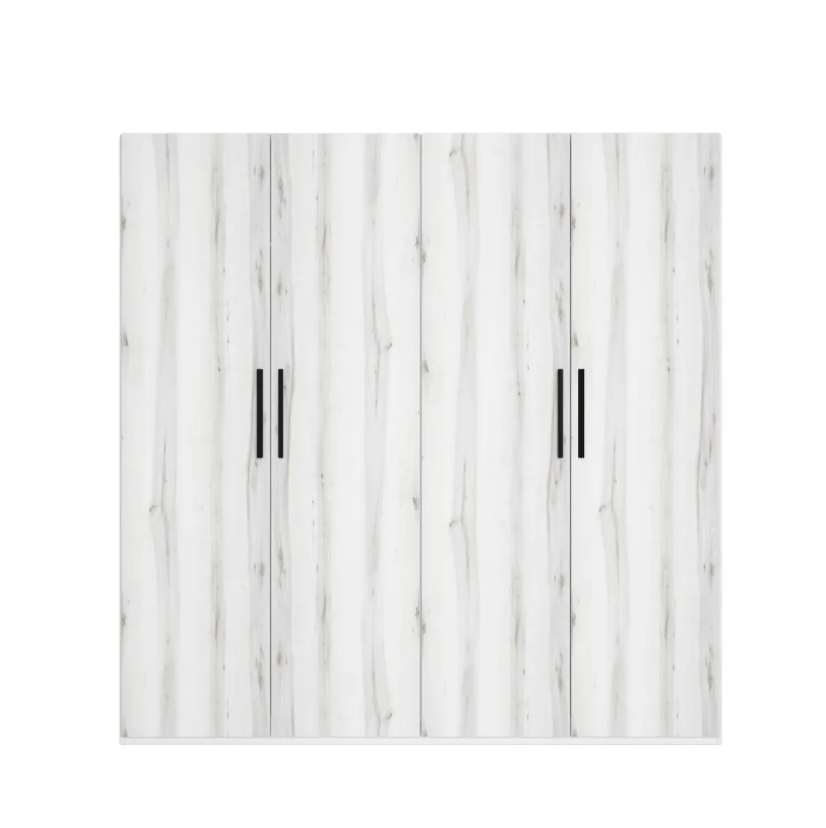 Armario Lido 4 puertas abatibles blanco 197,5x181,4x52,6 cm