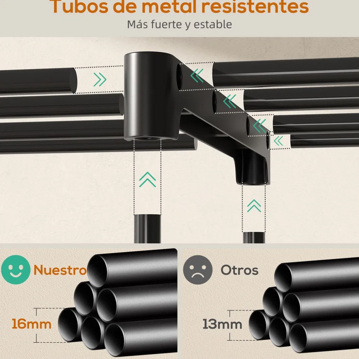 Armario Liora Homcom 8 estantes 185x43x182 cm